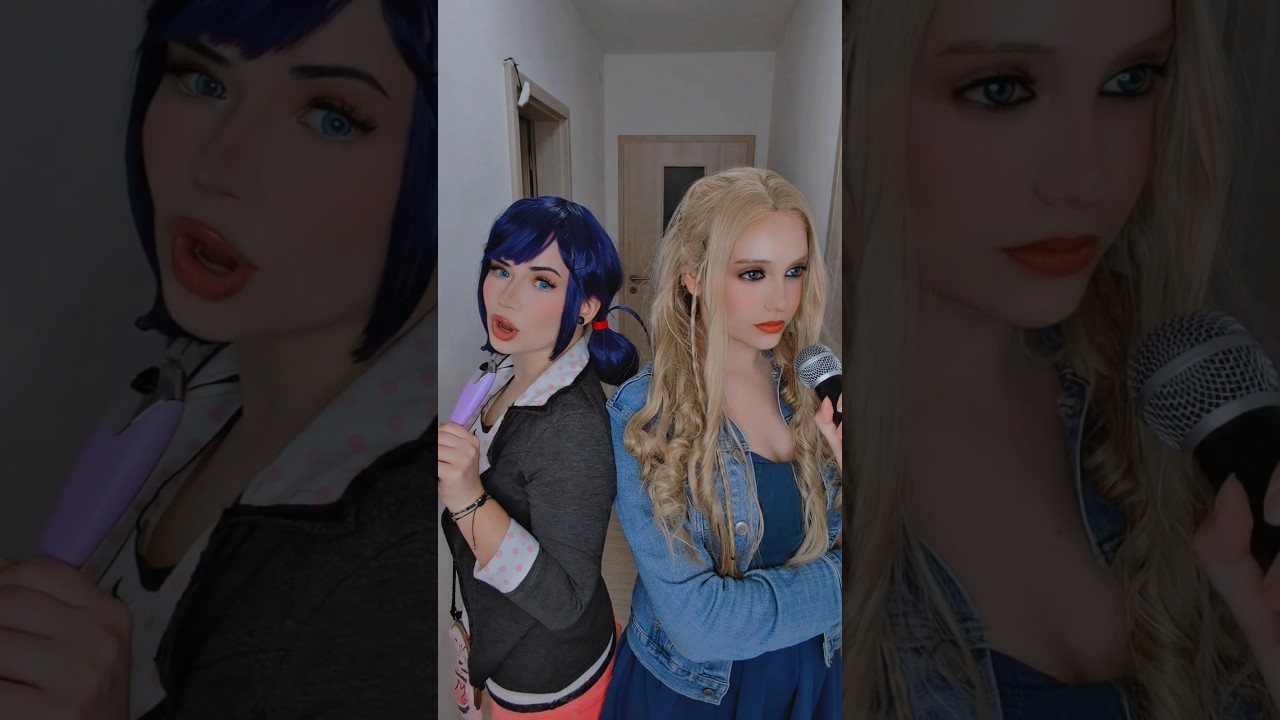 Sleepover | Sublime & Marinette @nikkihatsunecosplay#miraculous #cosplay #shorts