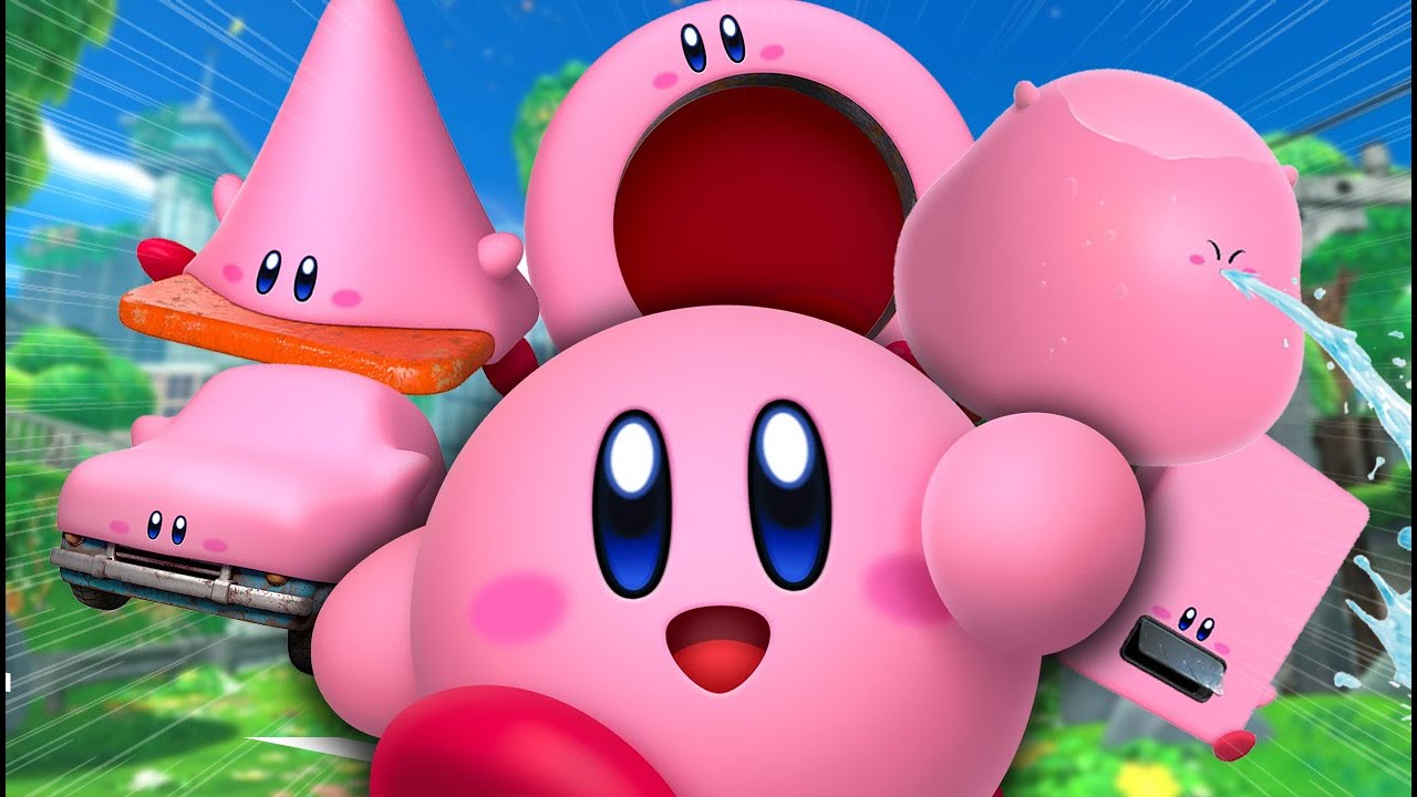 뭐든지 빨아들이는 능력을 가진 핑크색 히어로 [별의 커비 디스커버리]