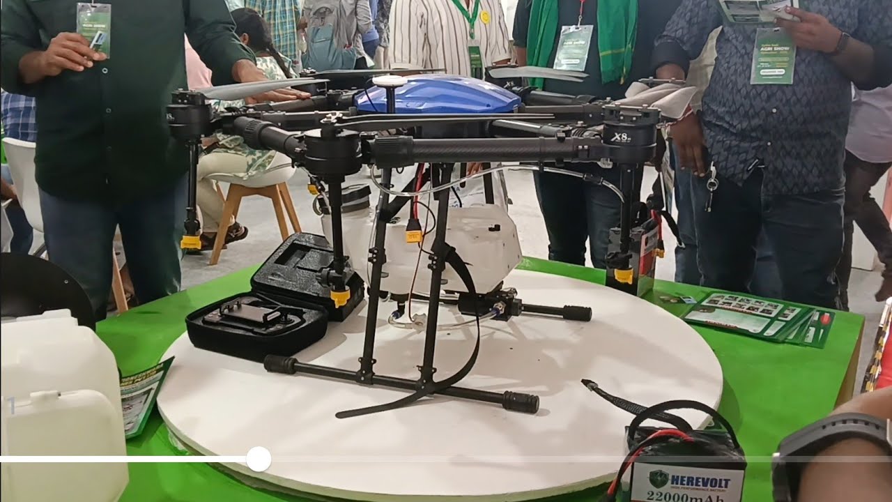 వ్యవసాయ డ్రోన్స్ లేటెస్ట్ మోడల్స్ రైతు బడి agri show 2026 #drone #agricultureindia #farming 