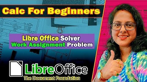 🔴 LibreOffice CalC Solver For Beginners | LibreCalc For Beginners Hindi And English | LibreOffice