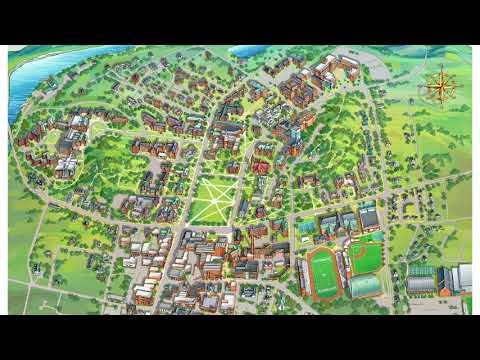 Dartmouth College Campus Map Illustration