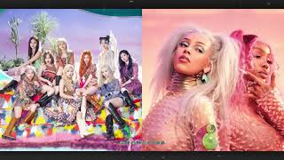 KISS ME MORE \u0026 MORE - TWICE vs. Doja Cat, SZA [MASHUP]