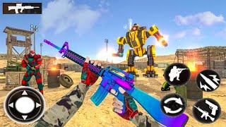 Mission Real Robot Counter Shooting Game - Android GamePlay - Shooting Games Android screenshot 1