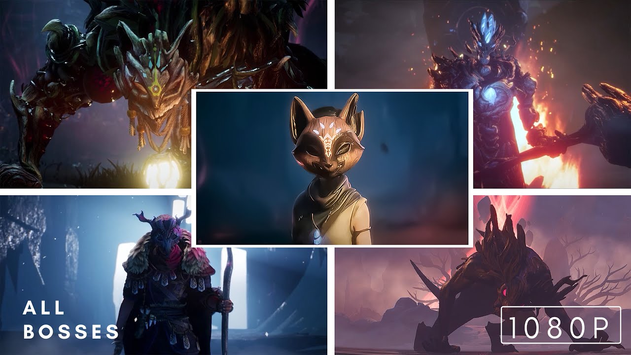 Các Bosses chiến đấu  - Kena: Birdge of Spirits (1080p) - Chế độ bình thường (Spirit Guide)