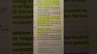 Proverbs 3 | Holy Bible | KJV