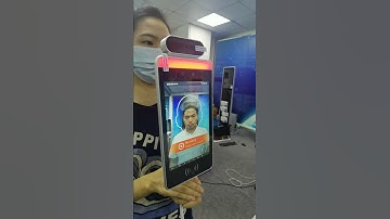 English test video Face recognition temperature measuring terminal