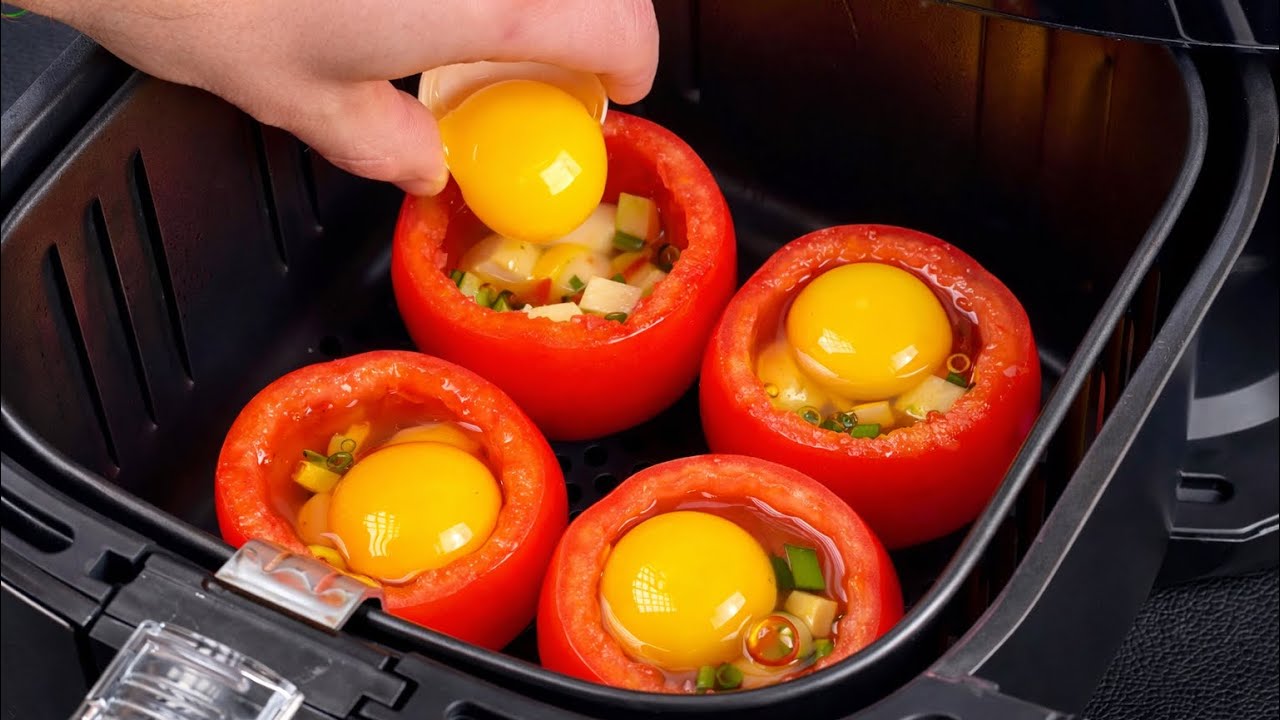 Лучший рецепт на каждый день! Простой рецепт завтрака, приготовленного в аэрогриле за 5 минут.