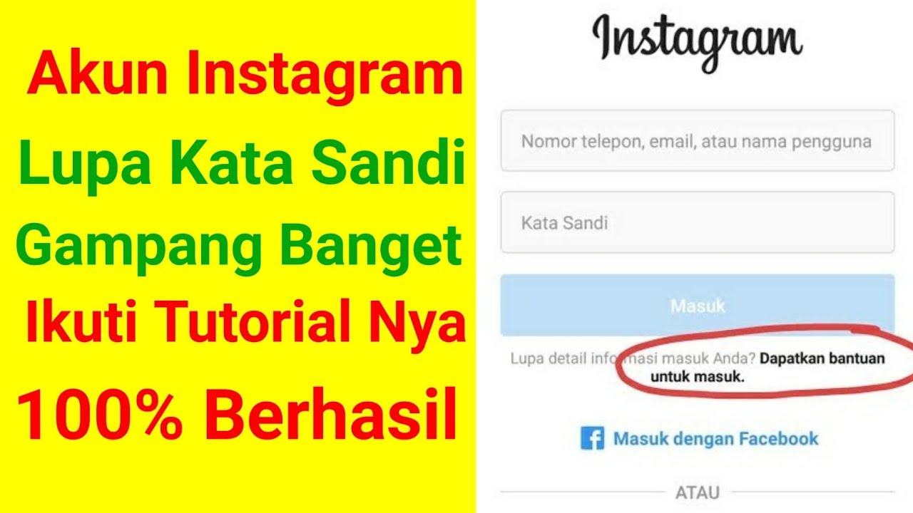 Cara mengganti kata sandi Instagram yang lupa YouTube