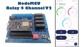 NodeMCU Relay 4 CH. V.2 | Use Blynk immediately | No coding required | JAKK DIY