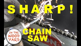 How to sharpen a Chainsaw - Fast and Easy!