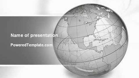 Globe Transparent Model PowerPoint Template by PoweredTemplate.com