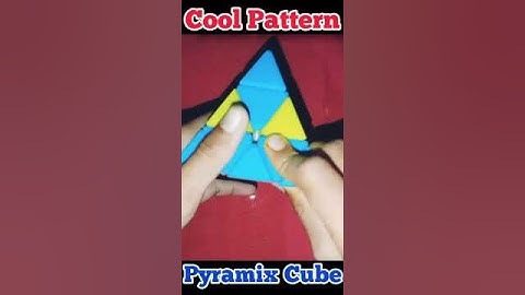 How to make a Cool Pattern in Pyramix Cube with Algorithm || #trending #pyramidcube #viralshorts ||