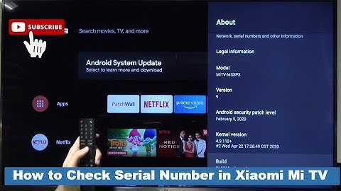 How to Check Serial Number in Mi Tv | How to FindOut Serial Number of Mi TV | Mi TV Serial No Check