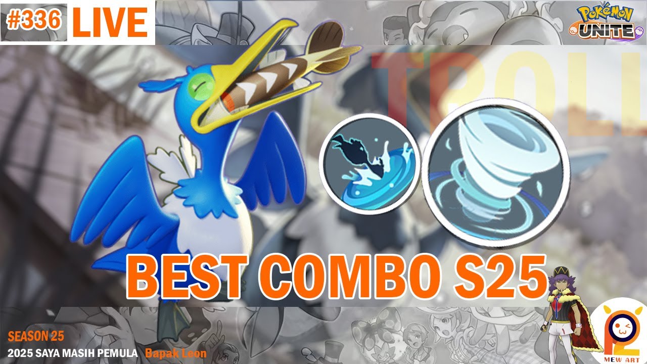 🔴[Live] Cramorant Best Combo troll Skill Season 25 - Pokemon Unite Indonesia 