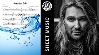 David Garrett - November Rain | Ноты для Скрипки + Минус в подарок!