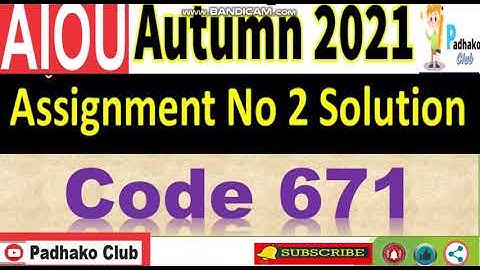 ⏩ AIOU Code 671 Solved Assignment No.2 Autumn 2021 || Level: M.ED/MA Education