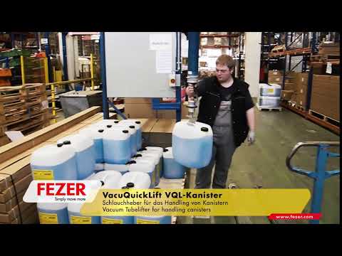 Вакуумный рукавный подъемник VacuQuicklift для переноса канистр, контейнеров и небольших бочек