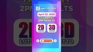 2pm lotto result today Thursday April 23, 2026 | PCSO LOTTO DRAW RESULT #ez2 #lotto #swertres