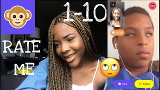 Celebrity ASKING RANDOM GUYS TO RATE ME 1-10 ON MONKEY APP! | Stephanie Moka Wealth