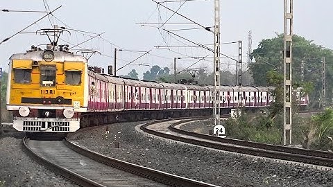Quick Accelerating EMU Train Speeding in Huge Curve & Skip Furiously Back to Back | Eastern Railways