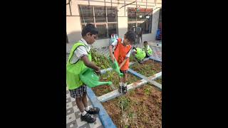 Inspiiro Schhol - The learning by experiencing school - Learning science with gardening activity.