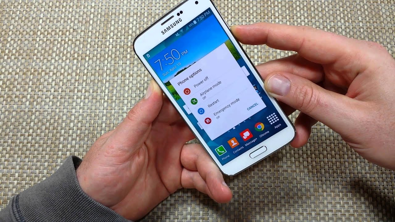 Samsung Galaxy S5 Soft Reset Or Restart Reboot Your Phone Without