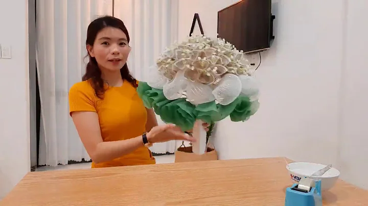 Anleitung, wie man einen Blumenstrauß mit 1.000 Geld für sie macht