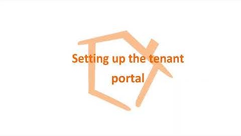 Setting up the Tenant Portal