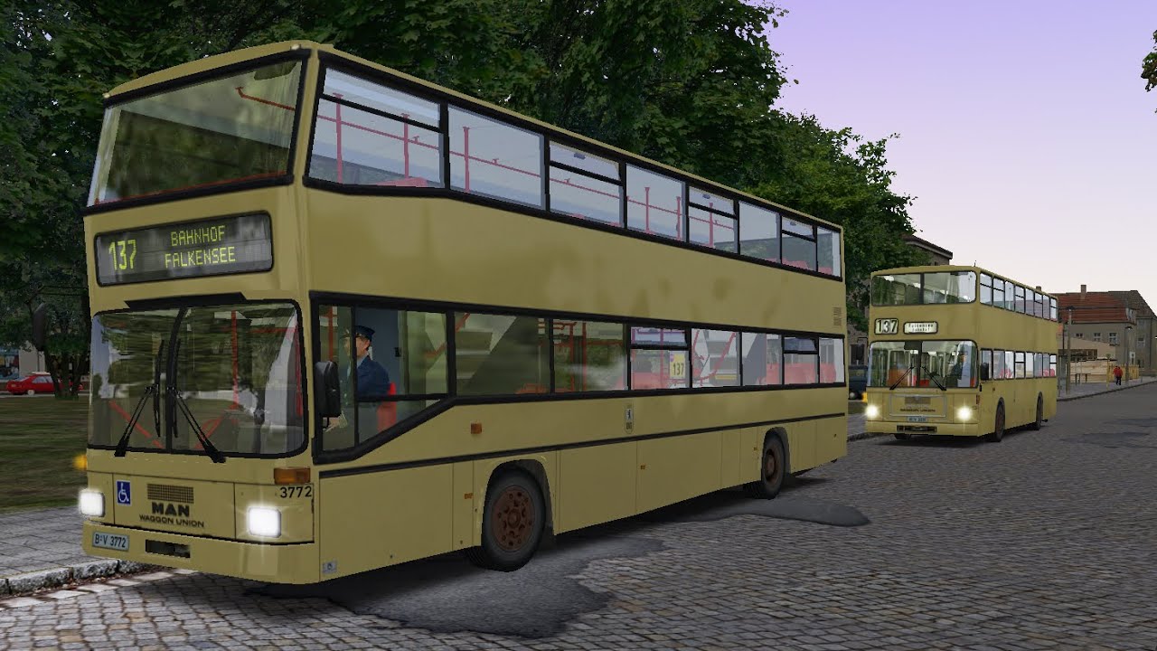 [OMSI] Full Trip: Berlin Route 137, MAN SD202 (D89, 3772) Kickdown