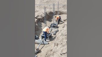 Technical welding rebar of footing and reinforced formwork