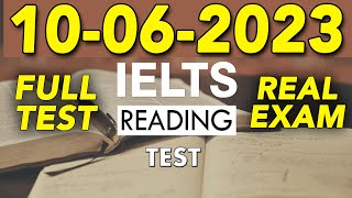 IELTS READING PRACTICE TEST 2023 WITH ANSWER | 10.06.2023