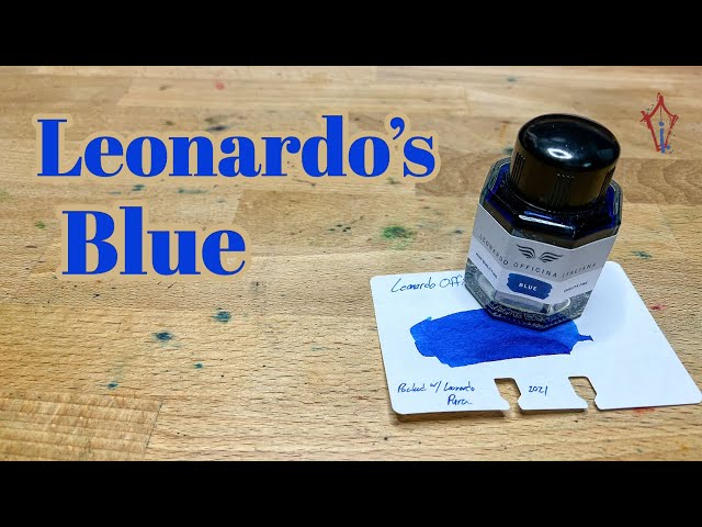 Leonardo's Blue ink! class=