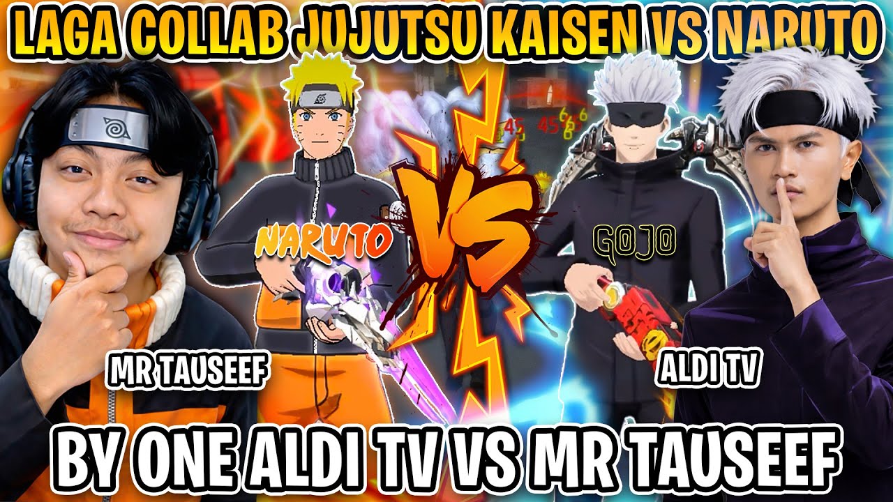 LAGA BY ONE SG 2 ALOK ALDI TV VS MR TAUSEEF !! EDISI JUJUTSU KAISEN VS NARUTO !!