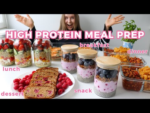 Easy, Healthy & High protein Meal Prep | 100G+ protein per day!