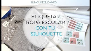 Etiquetas para con tu Silhouette - YouTube