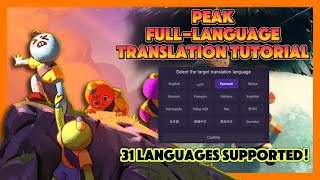 Peak 31-Language Translation Tutorial - One-Click & Super Easy!#peakgame screenshot 1