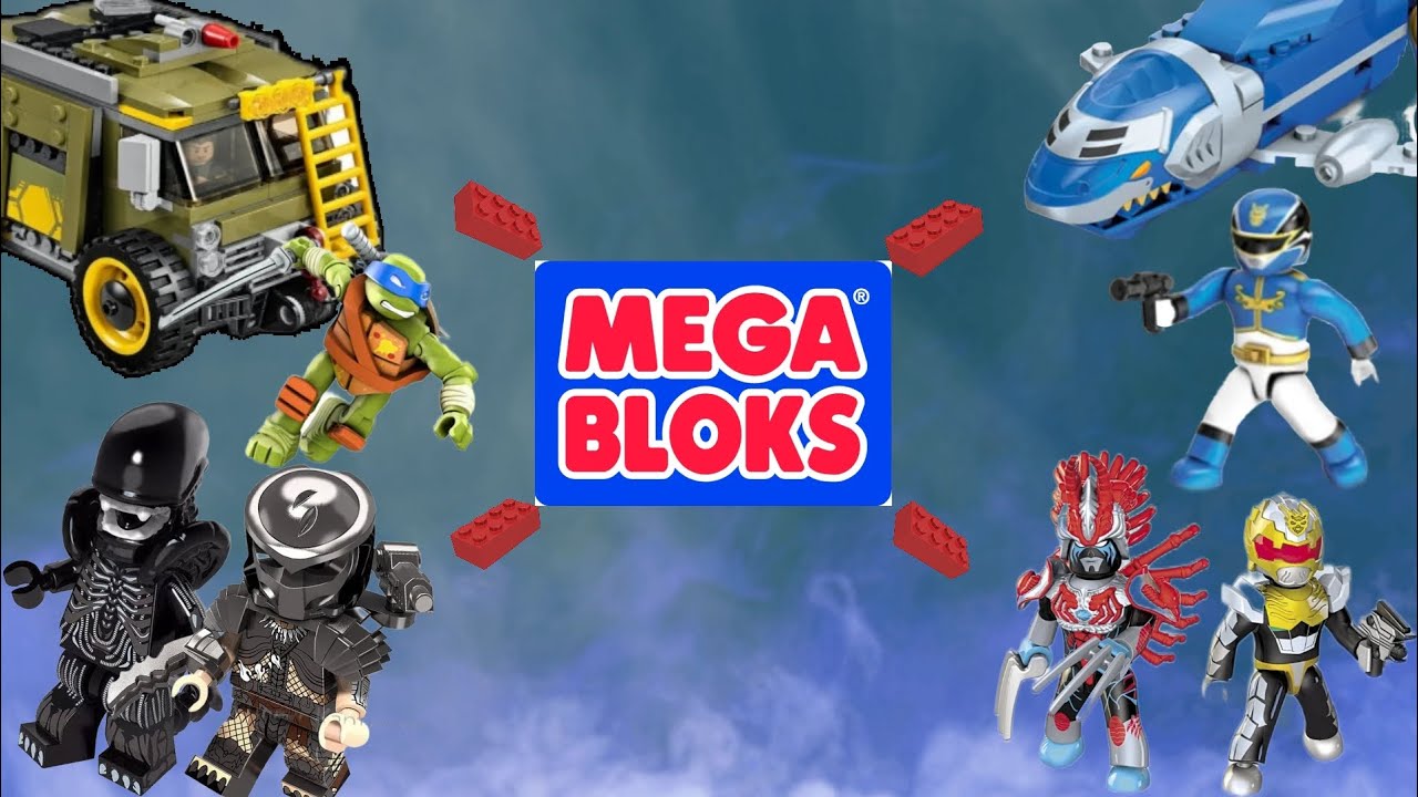 Самые лучшие серии и калабы мега блокс!(Черепашки ниндзя, губка Боб,миньоны,Halo, рейнджеры,чужой)