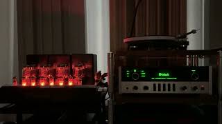 진공관 앰프의 정석 매킨토시 진공관 프리앰프 파워앰프  MCINTOSH C22 + MC1502 Power ON !!