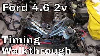 Ford 4.6 2V Timing Chain And Guide Replacement.