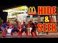 24 HOUR OVERNIGHT HIDE AND SEEK NERF WAR IN WORLD'S BIGGEST MCDONALDS