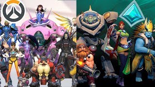 Overwatch VS Paladins - Similar Characters Comparison 2017