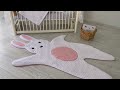 Cute Rabbit Carpet Making | Baby and Kids Room Cute Play Mat Sewing 