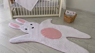 Cute Rabbit Carpet Making | Baby and Kids Room Cute Play Mat Sewing 