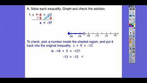 Writing and Solving One-Step Inequalities - Lesson 7.1