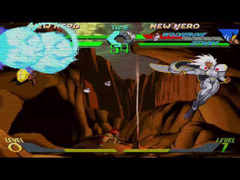 X-Men vs. Street Fighter - Wolverine, Storm vs. Wolverine, Storm