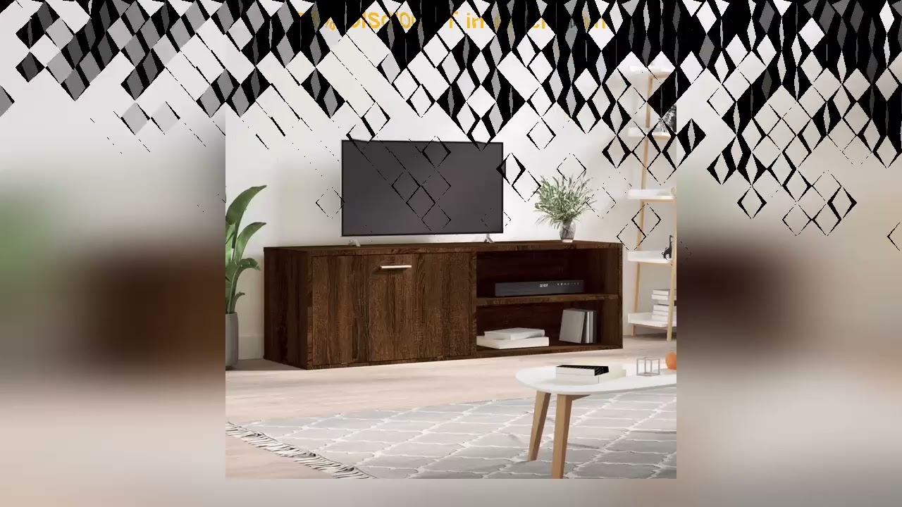 A must-have product! TV Stand Oak Brown 120x34x37 cm Plywood modern luxury, simple style, Interior