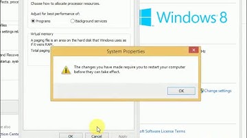 Windows 8 - Virtual Memory - Pagefile Size Settings - Performance and Speed Settings