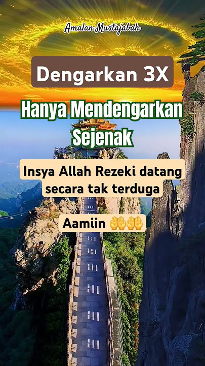 Dengarkan 3x insya Allah rezeki datang secara tak terduga #dzikir #shortvideo #ayatalquran