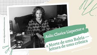 Aula: Clarice Lispector e a Morte de uma Baleia — leitura de uma crônica