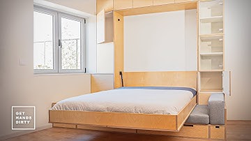 Wall Bed and Sofa System is Complete! // Tiny Apartment Build Ep.15